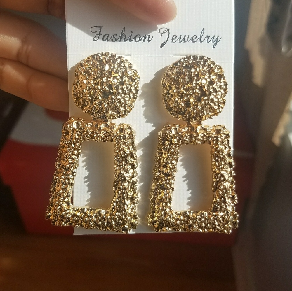 Big vintage earrings - Picture 2 of 6